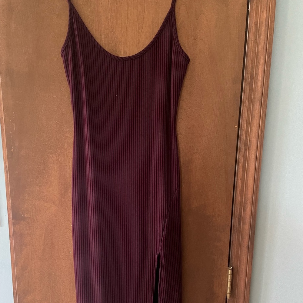 MIDI ribbed dress